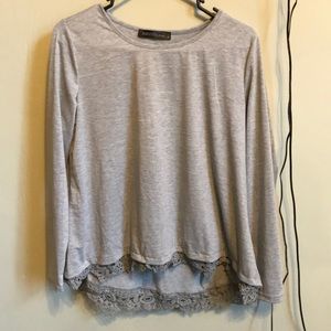 Gray long sleeve size small